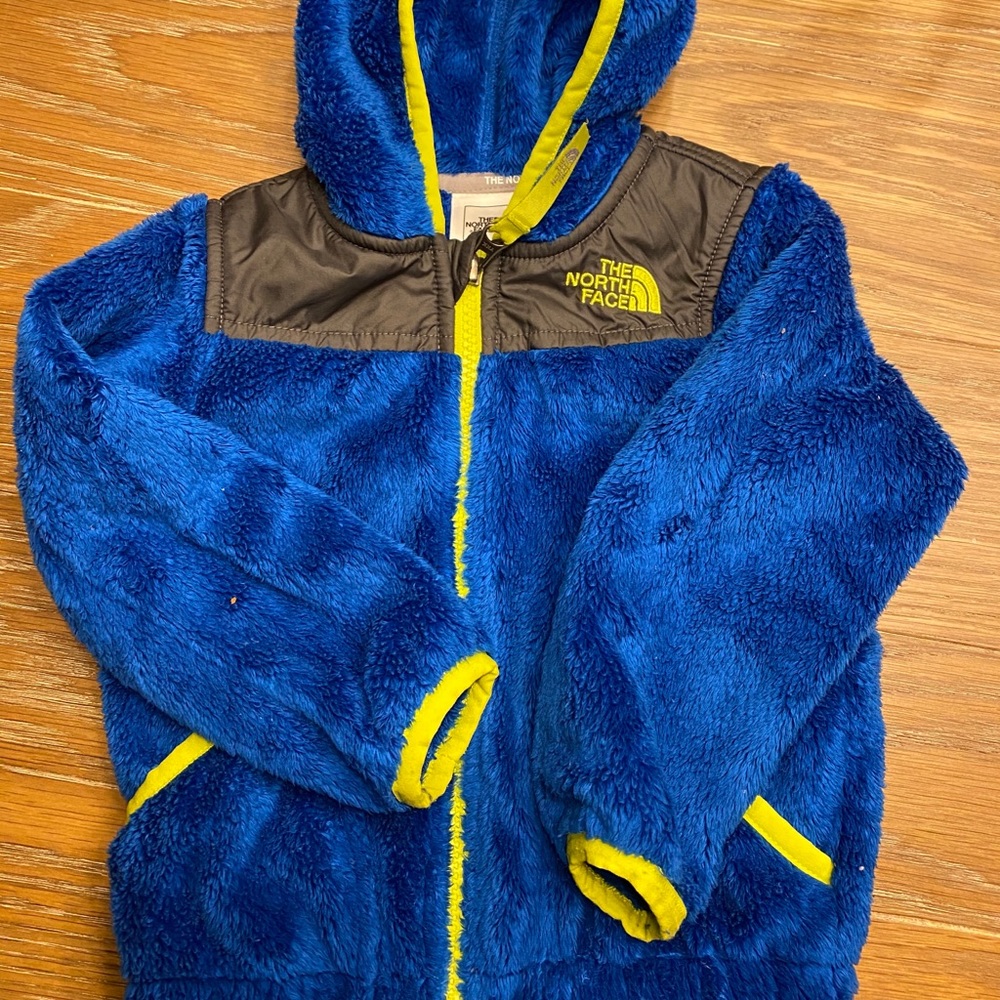 The North Face full zip, hooded fleece jacket